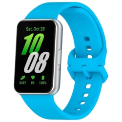 Bracelet en silicone Samsung Galaxy Fit 3 Bleu Clair