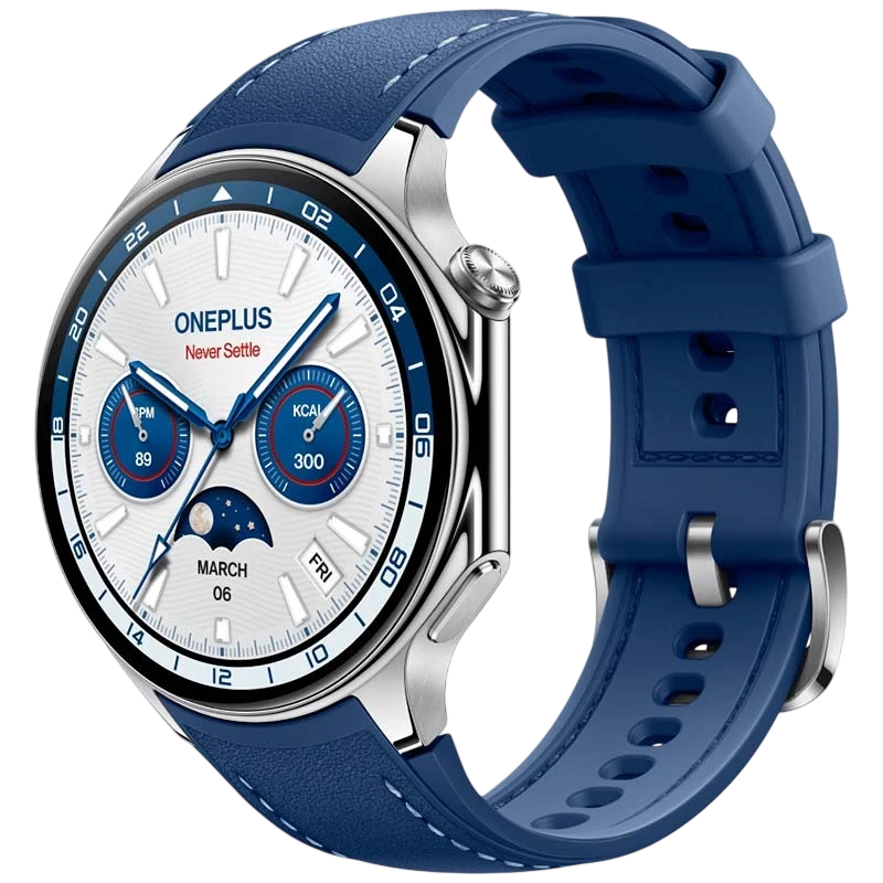 OnePlus Watch 2 Bleu AMOLED GPS NFC 12 jours +100 sports 5ATM