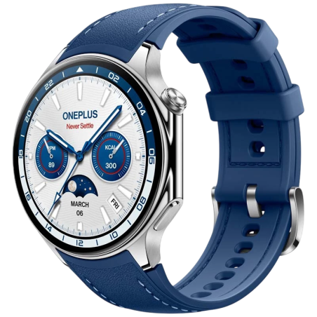 OnePlus Watch 2 Bleu AMOLED GPS NFC 12 jours +100 sports 5ATM