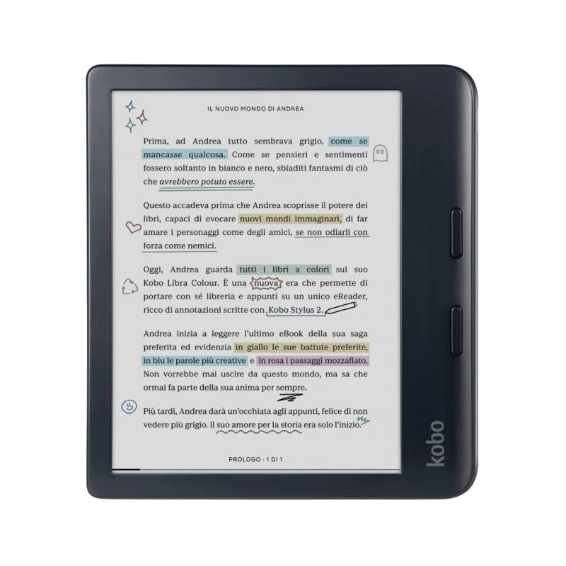 Kobo Libra Colour 32GB Noir 7 pouces WiFi Liseuse
