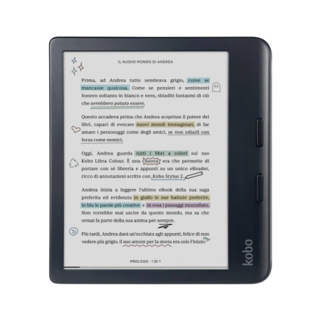 Kobo Libra Colour 32GB Noir 7 pouces WiFi Liseuse
