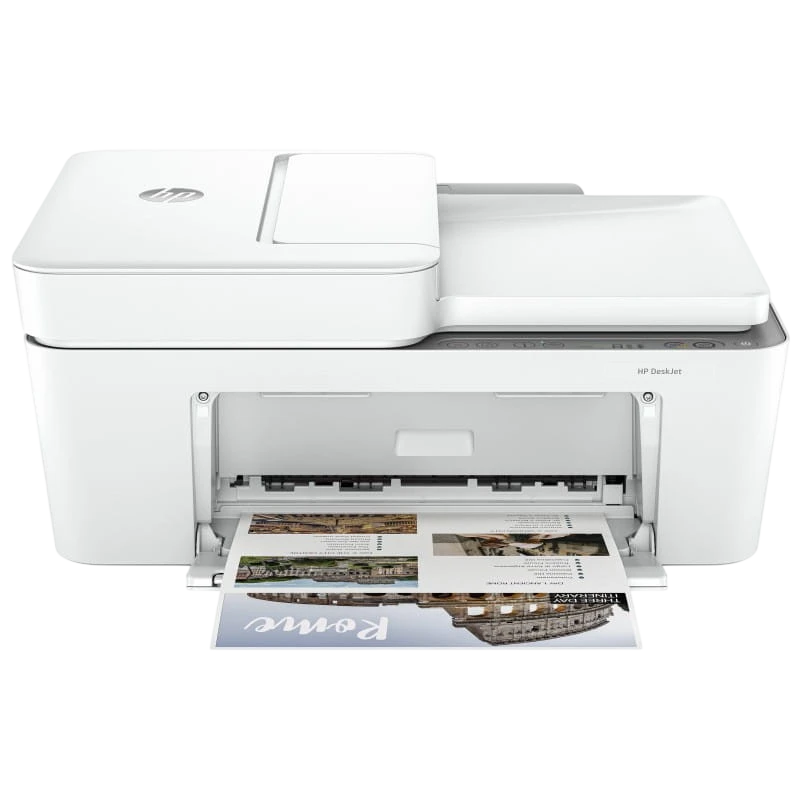 HP DeskJet 4220e (588K4B) WiFi Bluetooth 4.2 Blanc couleur multifonction 5,5ppm AirPrint ADF Imprimante à jet d'encre