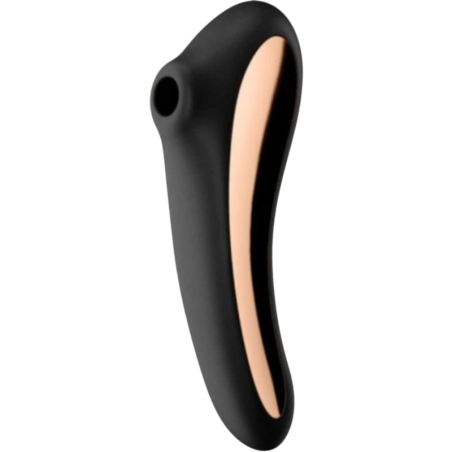 Satisfyer Dual Kiss Vibrateur à impulsions d'air Noir