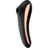 Satisfyer Dual Kiss Vibrateur à impulsions d'air Noir