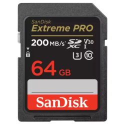 SanDisk Extreme PRO 64GB Noir/Rouge 170MB/s U3 V30 Carte microSD