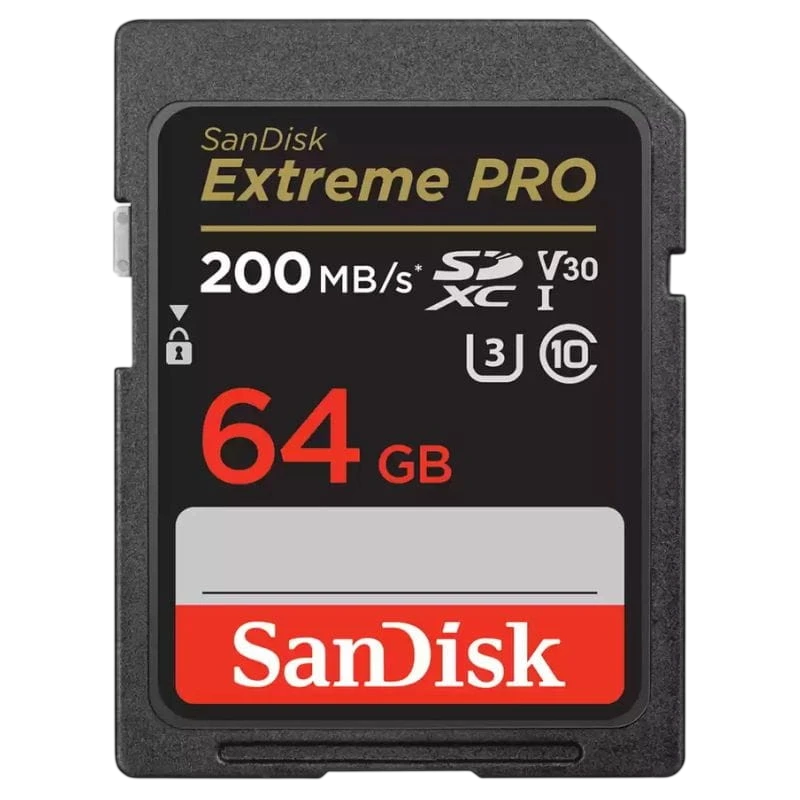 SanDisk Extreme PRO 64GB Noir/Rouge 170MB/s U3 V30 Carte microSD