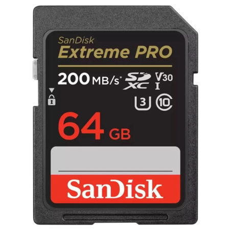 SanDisk Extreme PRO 64GB Noir/Rouge 170MB/s U3 V30 Carte microSD