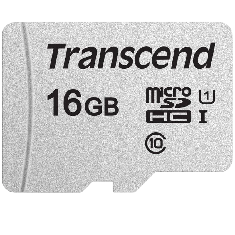 Transcend TS16GUSD300S 16GB Argent 95MB/s Classe 10 Carte microSD
