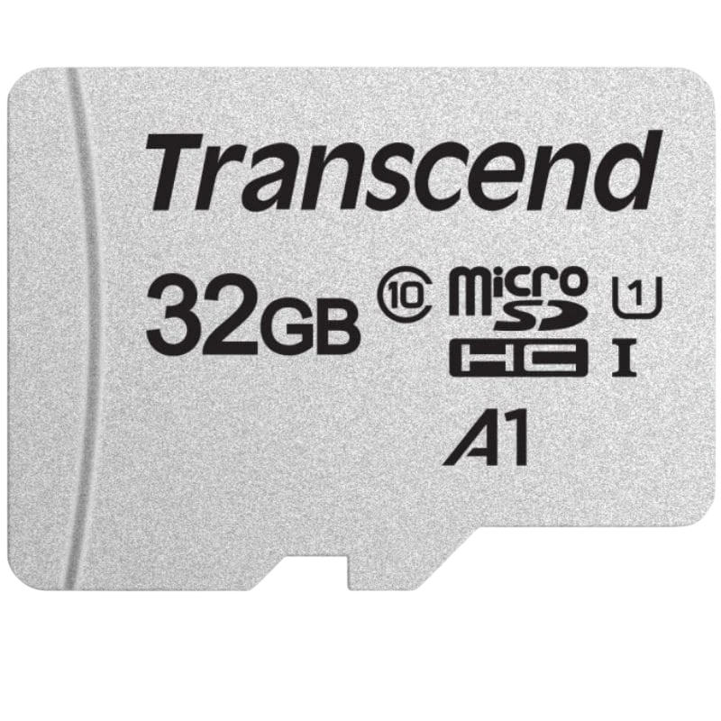 Transcend TS32GUSD300S 32GB Argent 95MB/s A1 Carte microSD