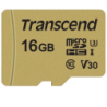 Transcend TS16GUSD500S 16GB Or 95MB/s U3 V30 Carte microSD