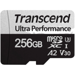 Transcend TS256GUSD340S 256GB Noir/Gris 160MB/s U3 V30 A2 Carte microSD