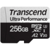 Transcend TS256GUSD340S 256GB Noir/Gris 160MB/s U3 V30 A2 Carte microSD