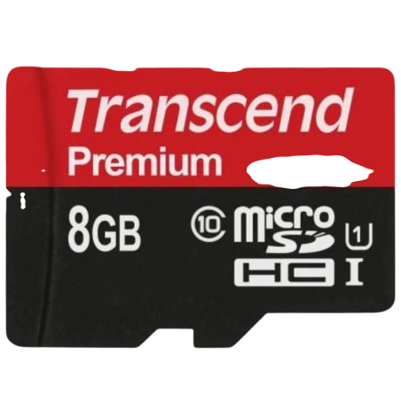 Transcend TS8GUSDU1 8GB Noir/Rouge 90MB/s U1 Carte microSD