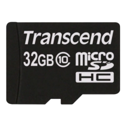 Transcend TS32GUSDHC10U1 32GB Noir/Rouge U1 Carte microSD