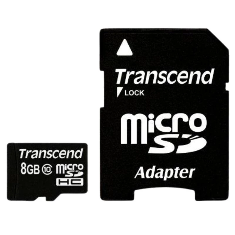 Transcend TS8GUSDHC10 8GB Noir 20MB/s Classe 10 Carte microSD