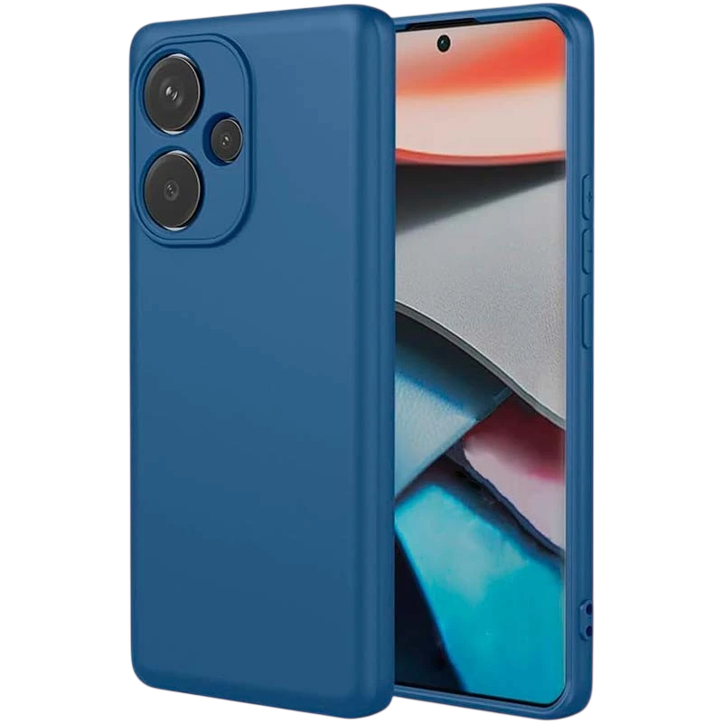 Coque Xiaomi Poco F6 5G Square Liquid Premium Bleu
