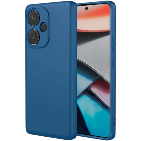 Coque Xiaomi Poco F6 5G Square Liquid Premium Bleu