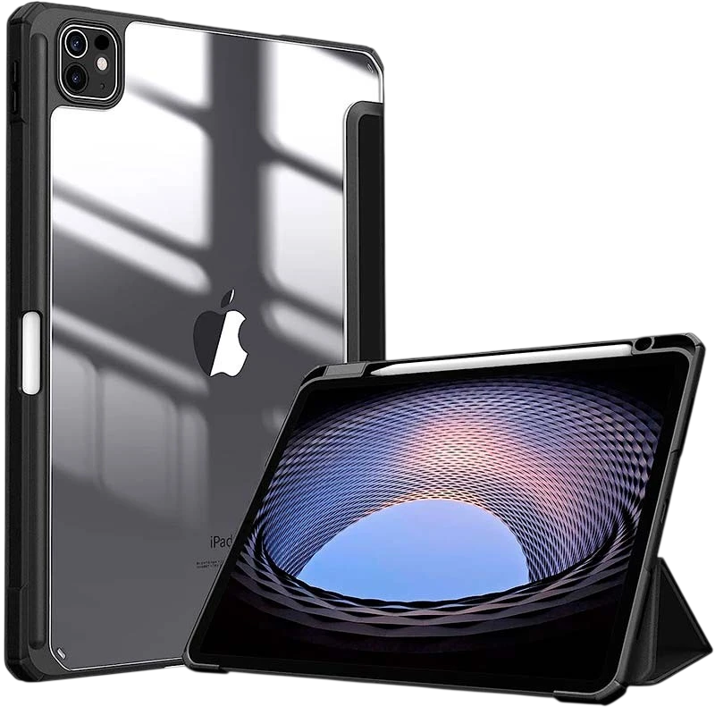 Coque Crystal Apple iPad Pro 2024 13 Compatible Noir