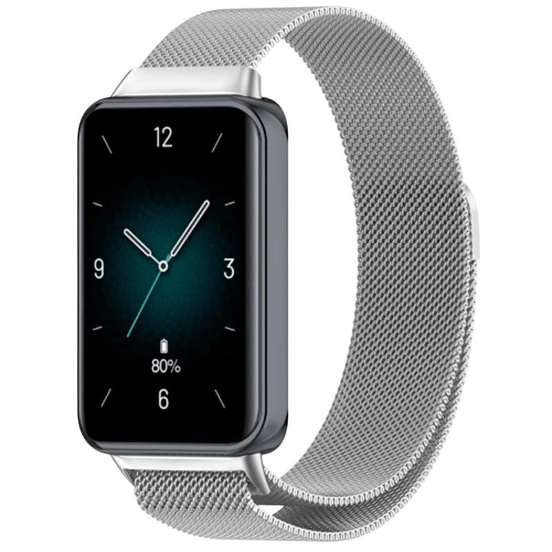 Bracelet Milanais Magnétique Huawei Band 8 / Huawei Band 9 / Honor Band 9 Argentée