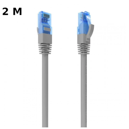 Câble réseau RJ45 Cat6 UTP CCA AWG26 jusqu'à 1000 Mbps 2 mts Aisens A135-0777 Gris