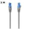 Câble réseau RJ45 Cat6 UTP CCA AWG26 jusqu'à 1000 Mbps 3 mts Aisens A135-0778 Gris