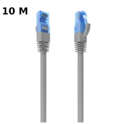 Câble réseau RJ45 Cat6 UTP CCA AWG26 jusqu'à 1000 Mbps 10 mts Aisens A135-0782 Gris