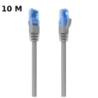 Câble réseau RJ45 Cat6 UTP CCA AWG26 jusqu'à 1000 Mbps 10 mts Aisens A135-0782 Gris