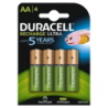 Pack 4 x AA Rechargeables Duracell 2500 mAh HR06-P