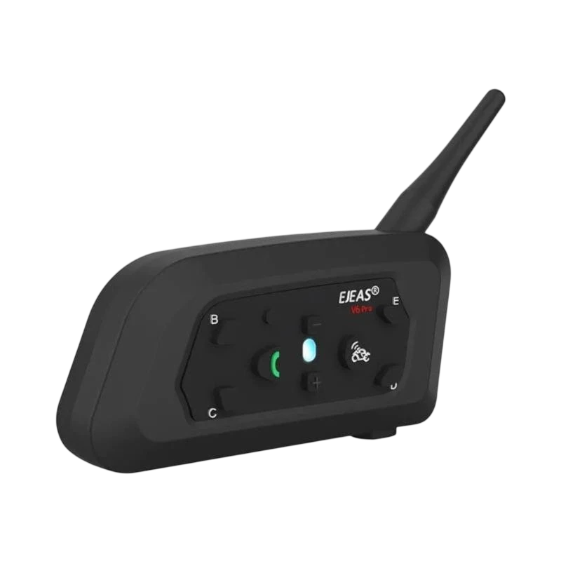 EJEAS V6 Pro+ Full Duplex pour 6 interlocuteurs 1200m Bluetooth 5.1 Intercom pour moto