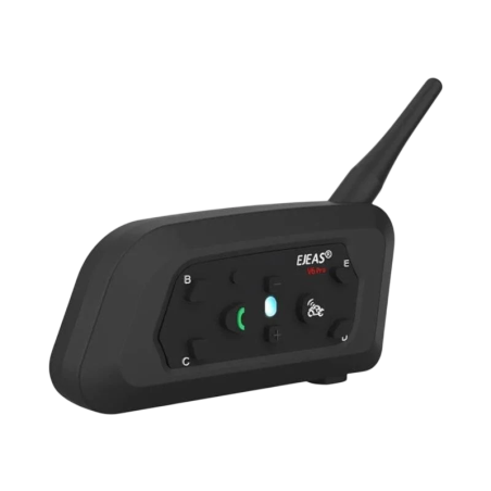 EJEAS V6 Pro+ Full Duplex pour 6 interlocuteurs 1200m Bluetooth 5.1 Intercom pour moto