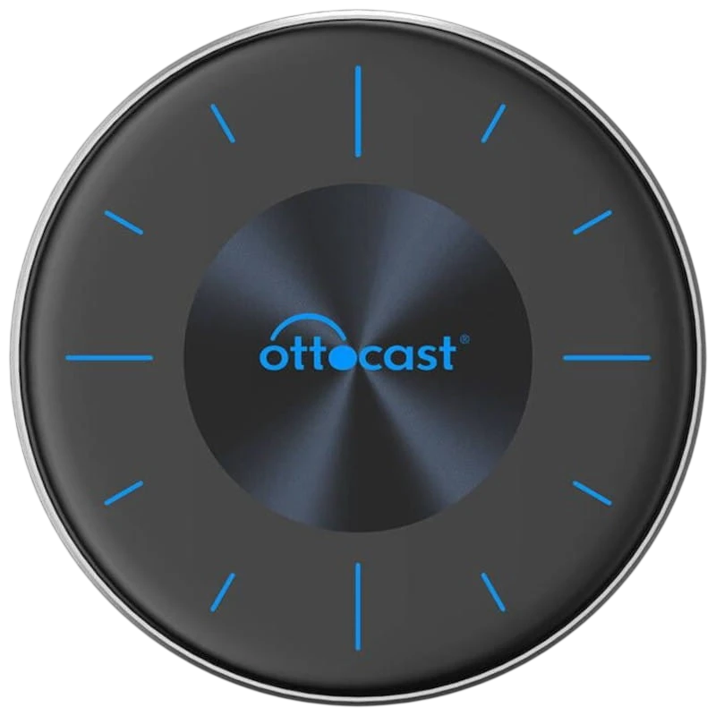 Ottocast OttoAiBox P3 SIM 4G LTE Noir sans fil Bluetooth Adaptateur CarPlay et Android Auto