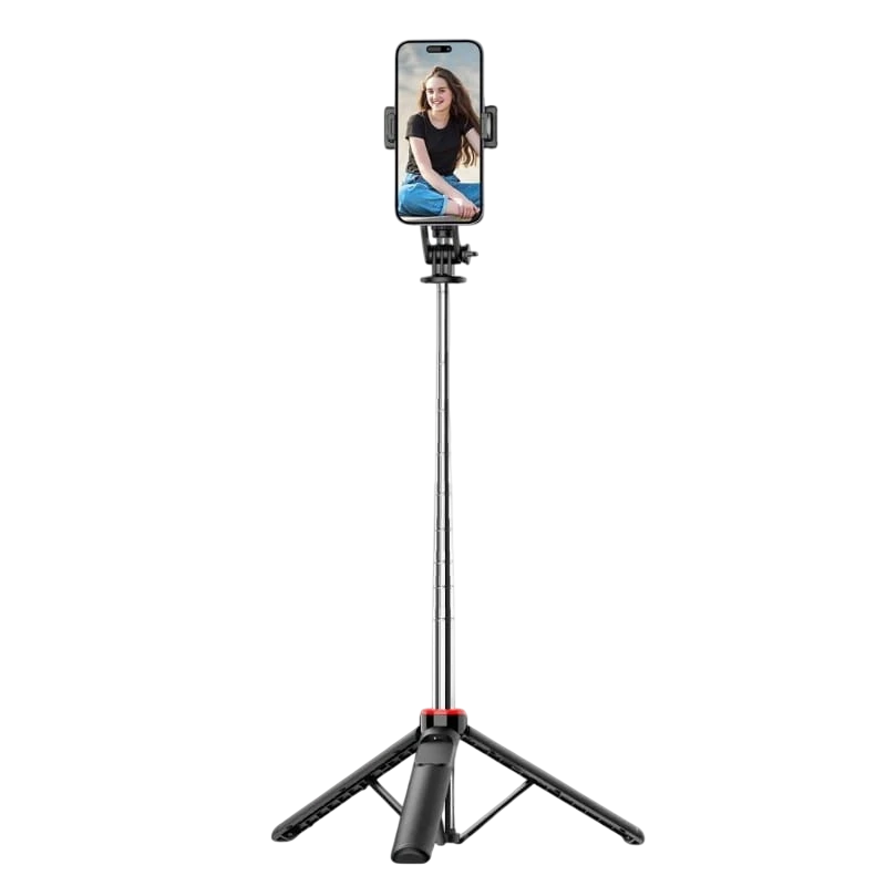 Bâton de selfie C13D avec Led, trépied extensible 1.35m pour téléphones portables et appareils photo - avec contrôle sans fil No