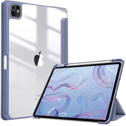 Coque Crystal Apple iPad Pro 2024 13 Compatible Bleu