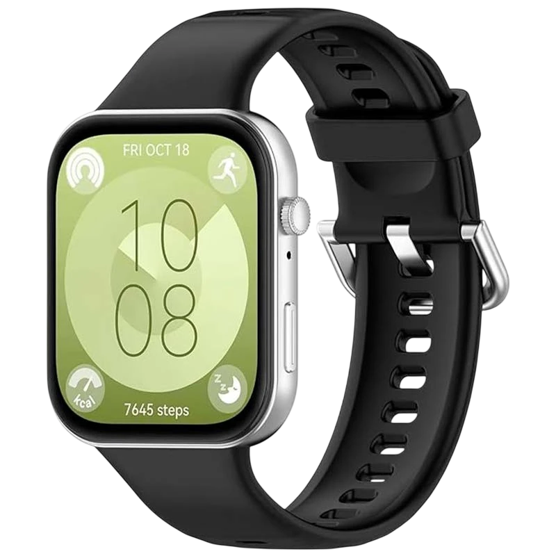 Bracelet en silicone Huawei Watch Fit 3 Noir