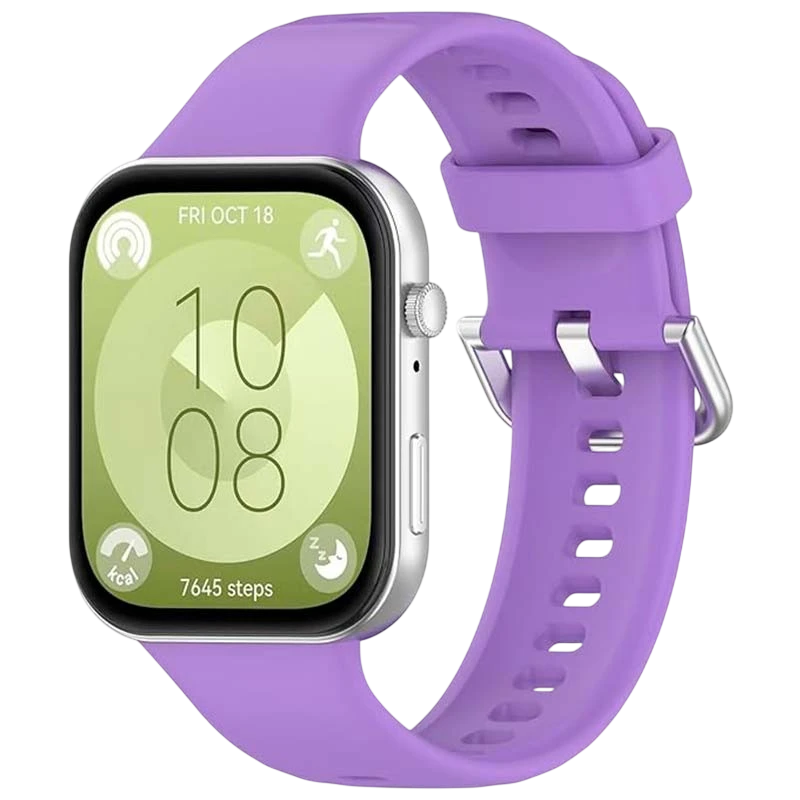 Bracelet en silicone Huawei Watch Fit 3 Pourpre