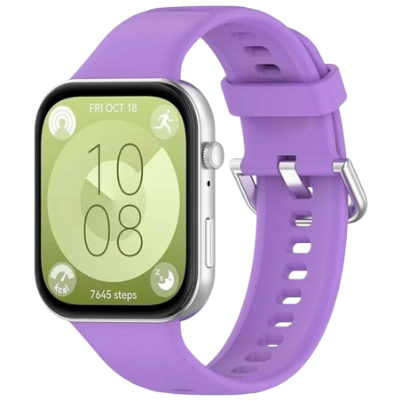 Bracelet en silicone Huawei Watch Fit 3 Pourpre