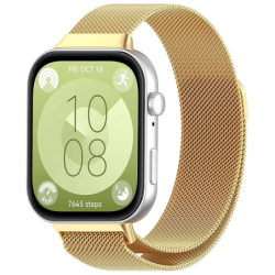 Bracelet Milanais Magnétique Huawei Watch Fit 3 Or