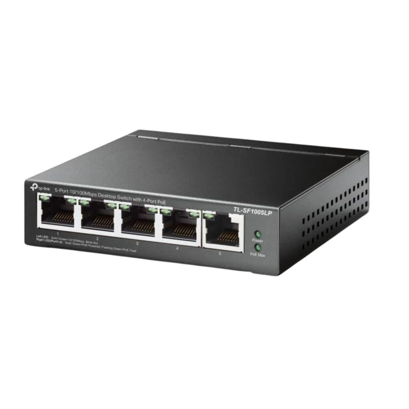 TP-Link TL-SF1005LP PoE Noir Switch