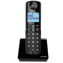 Alcatel S280 EWE Noir DECT identification de l'appelant répondeur mains libres 7h de conversation Téléphone sans fil