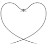 Pendentif Xiaomi Smart Band 9 / Smart Band 8 Adaptateur Métallique et Collier Noir