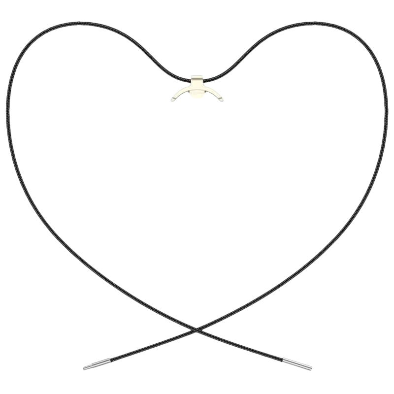 Pendentif Xiaomi Smart Band 9 / Smart Band 8 Adaptateur Métallique Or et Collier Noir