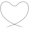 Pendentif Xiaomi Smart Band 9 / Smart Band 8 Adaptateur Métallique Or et Collier Noir