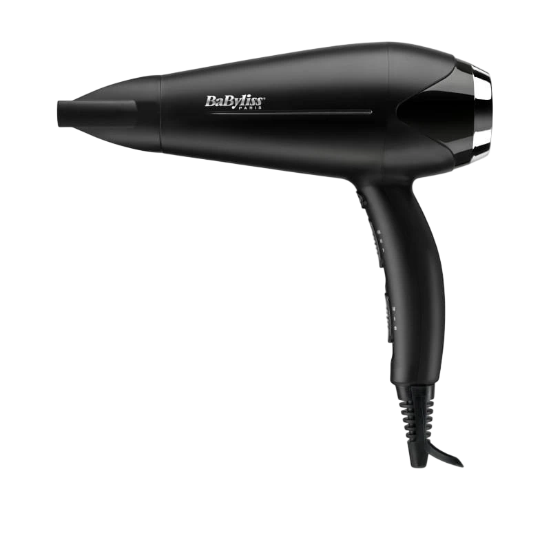 BaByliss Turbo Smooth 2200 D572DE Ionique Anti-frisottis Noir céramique 2 vitesses 3 températures Sèche-cheveux
