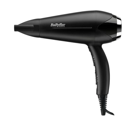 BaByliss Turbo Smooth 2200 D572DE Ionique Anti-frisottis Noir céramique 2 vitesses 3 températures Sèche-cheveux