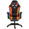 PowerGaming LED RGB Repose-pieds Noir+Orange 120kg Chaise
