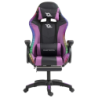 PowerGaming LED RGB Repose-pieds Noir+Lilas 120kg Chaise