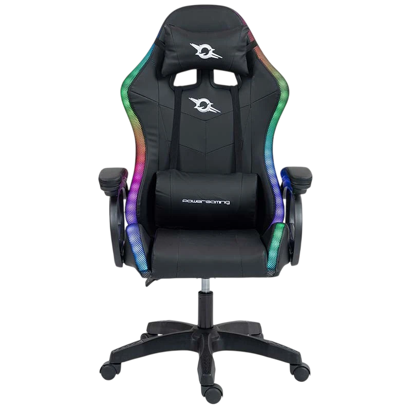 PowerGaming LED RGB Noir 120kg appuie-tête Chaise