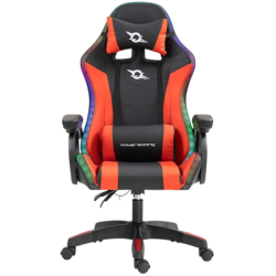 PowerGaming LED RGB Noir+Rouge 120kg appuie-tête Chaise