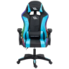 PowerGaming LED RGB Noir+Bleu 120kg appuie-tête Chaise