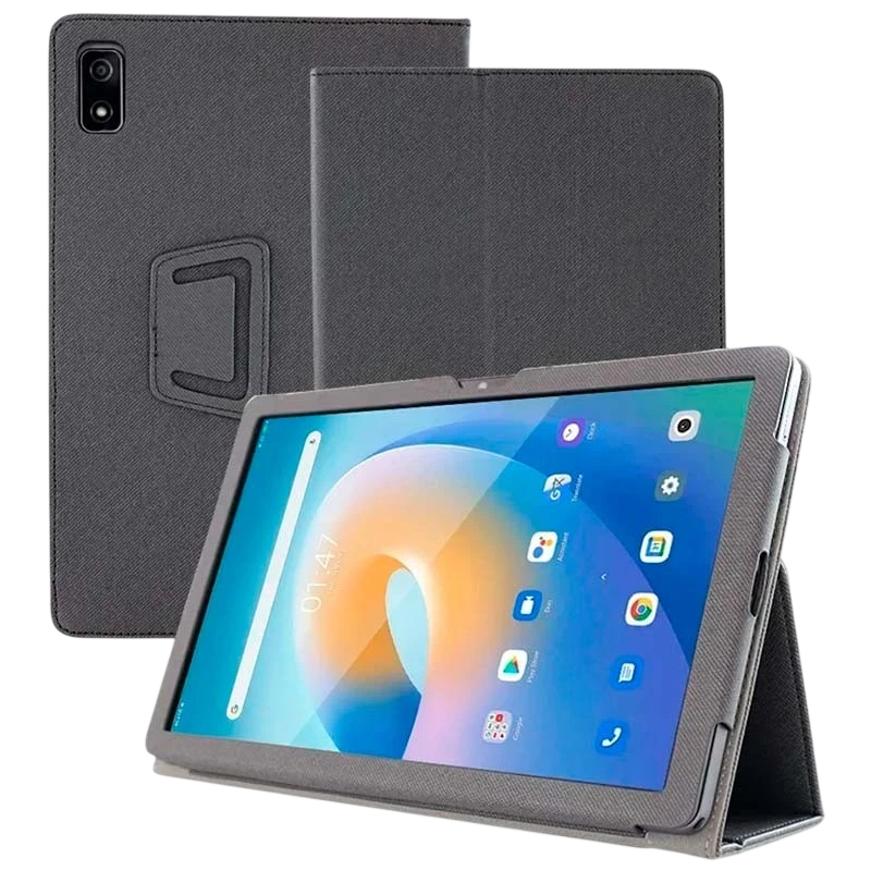 Coque Intelligent en PU Blackview Tab 9 avec Support Noir